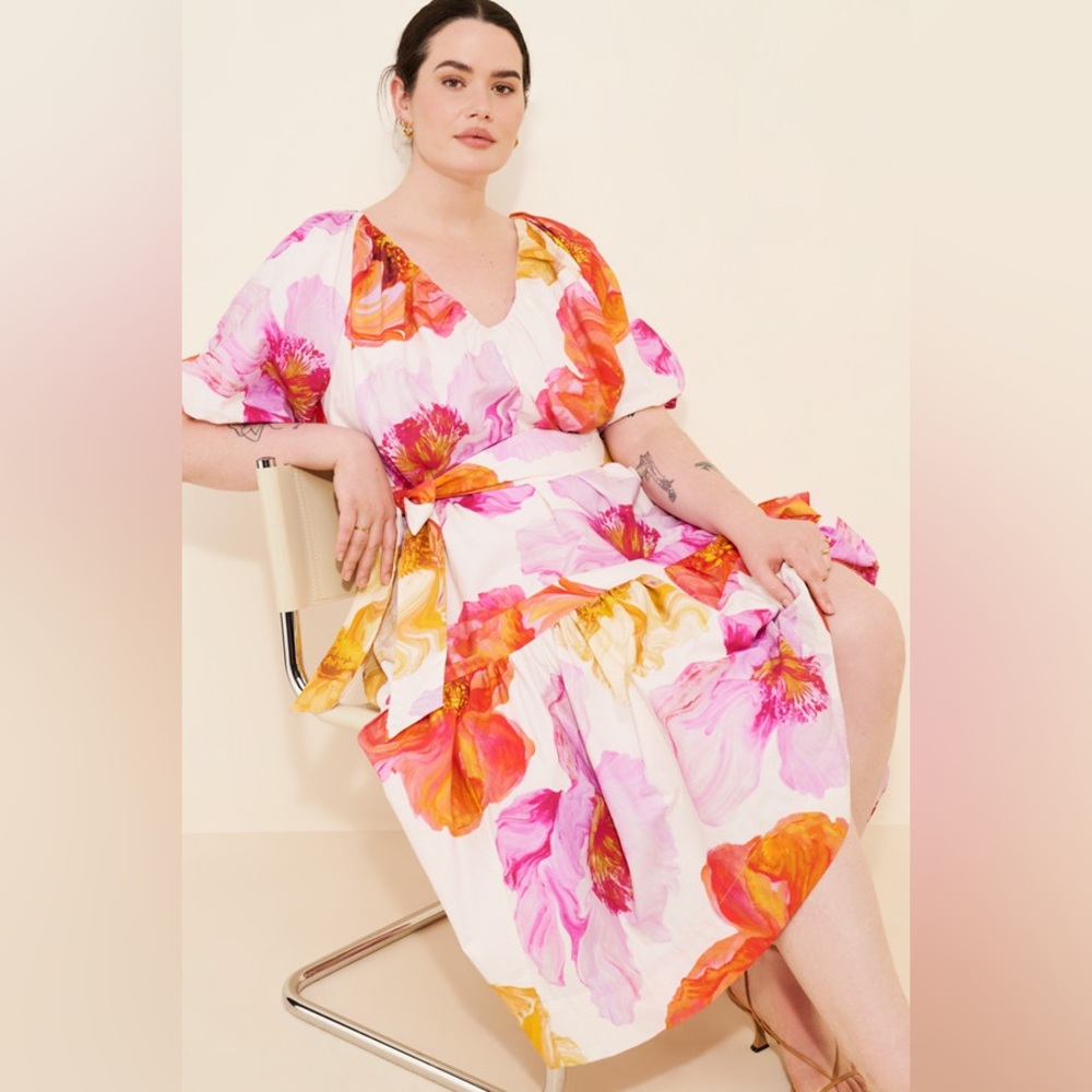 Anthropologie Short-Sleeve Midi Tent Dress - Picture 4 of 5